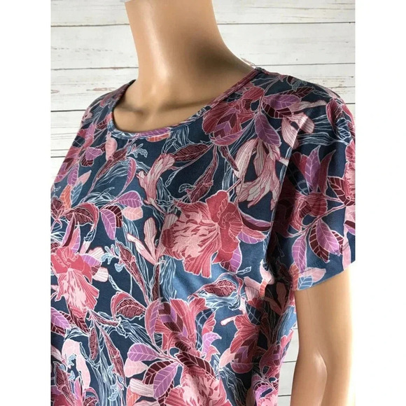 IDEOLOGY Floral Short Sleeve T-shirt NWOT SMALL - Picture 12 of 12